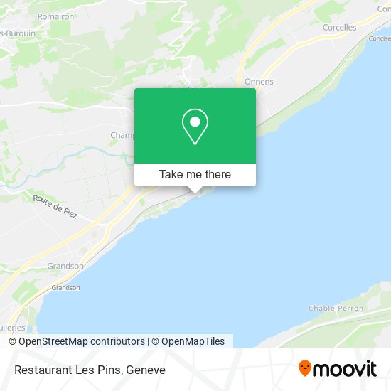 Restaurant Les Pins map