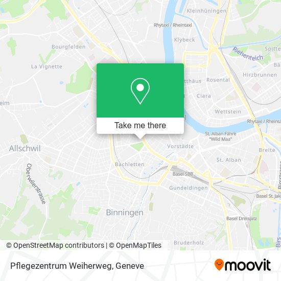 Pflegezentrum Weiherweg map