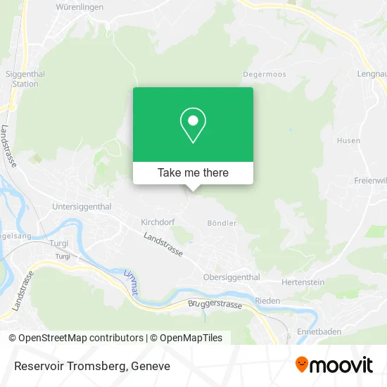 Reservoir Tromsberg map