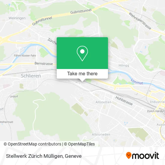 Stellwerk Zürich Mülligen map