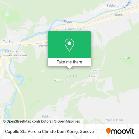Capelle Sta.Verena Christo Dem König map
