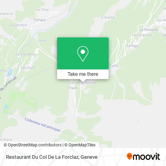 Restaurant Du Col De La Forclaz map