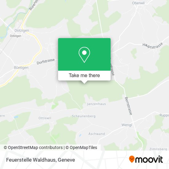 Feuerstelle Waldhaus map