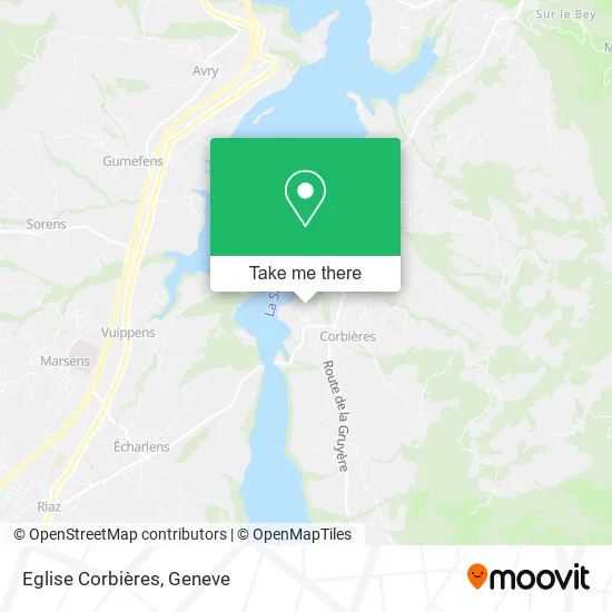 Eglise Corbières map