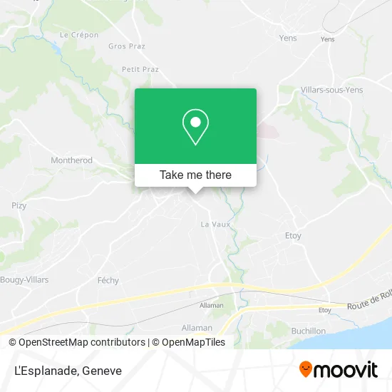 L'Esplanade map