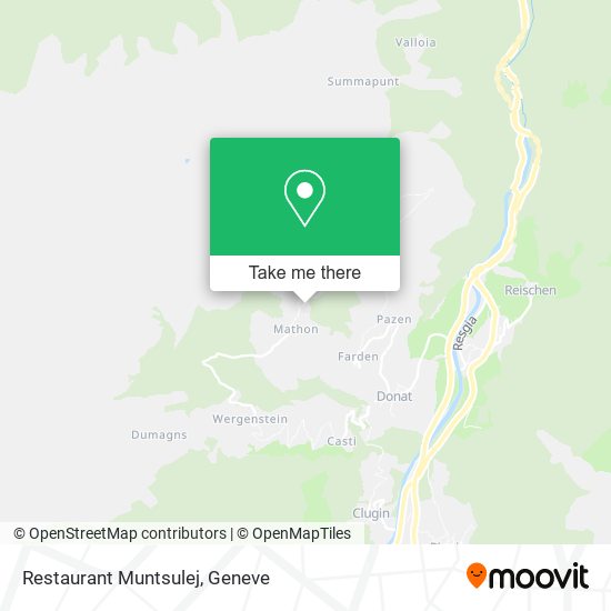 Restaurant Muntsulej map