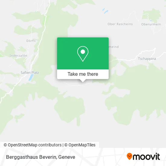 Berggasthaus Beverin map