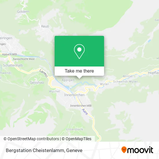Bergstation Cheistenlamm map