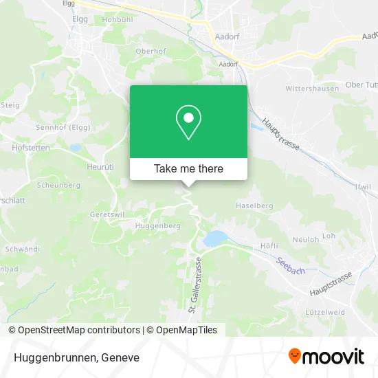 Huggenbrunnen map