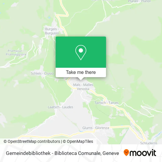 Gemeindebibliothek - Biblioteca Comunale map