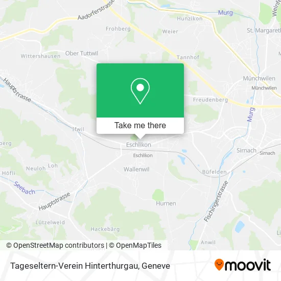 Tageseltern-Verein Hinterthurgau map