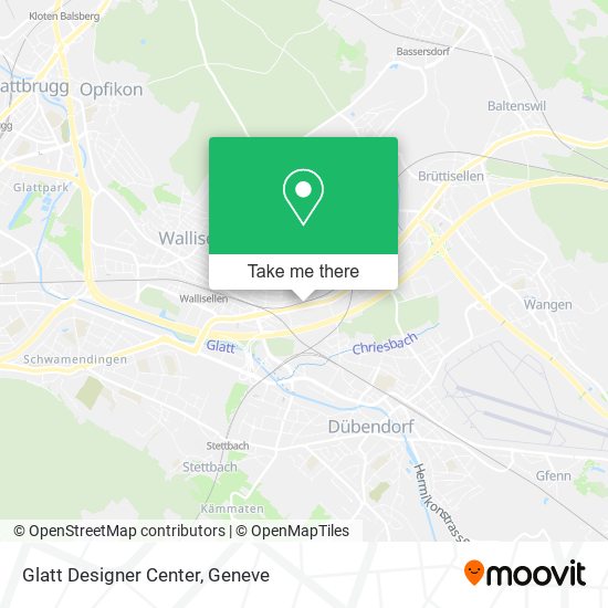 Glatt Designer Center map