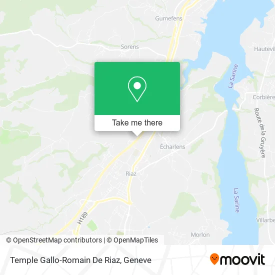 Temple Gallo-Romain De Riaz map