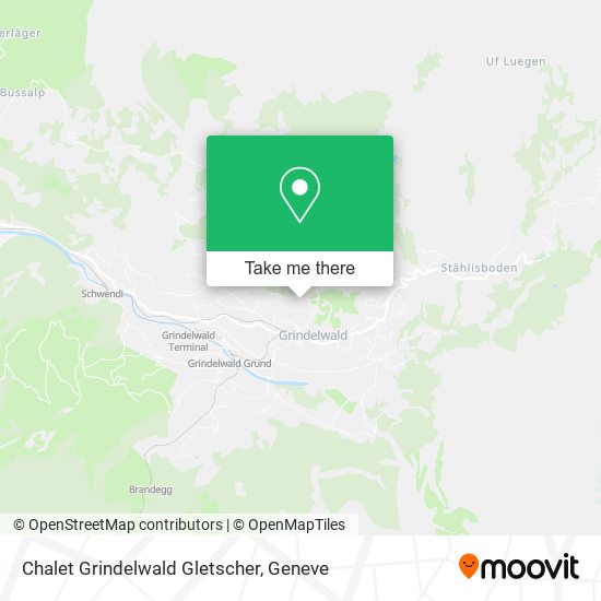 Chalet Grindelwald Gletscher map