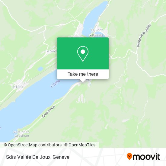 Sdis Vallée De Joux map