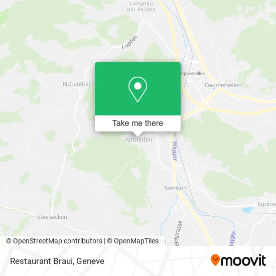 Restaurant Braui map