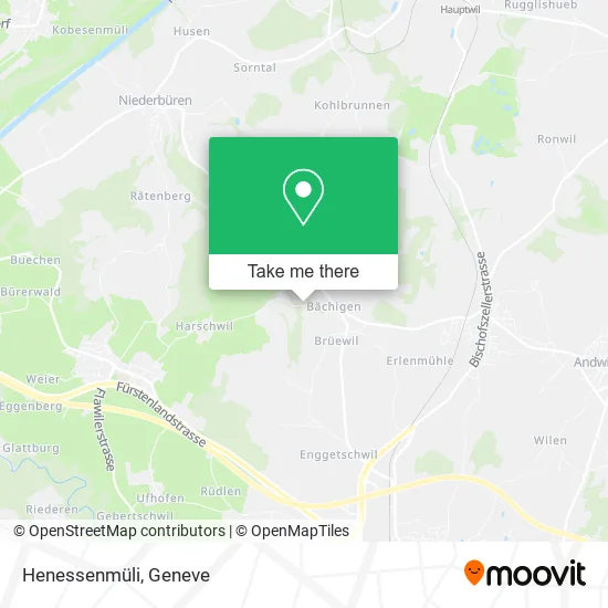 Henessenmüli map