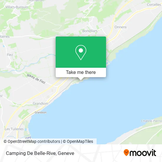Camping De Belle-Rive map