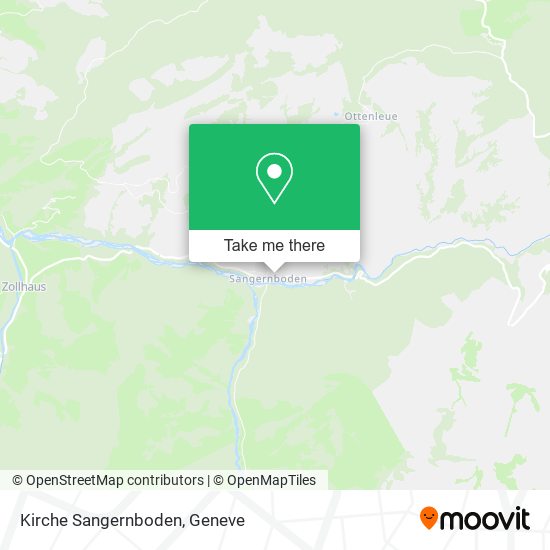 Kirche Sangernboden map