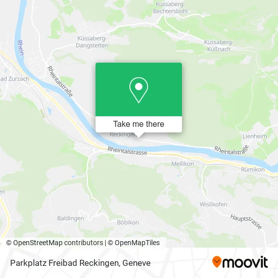 Parkplatz Freibad Reckingen map