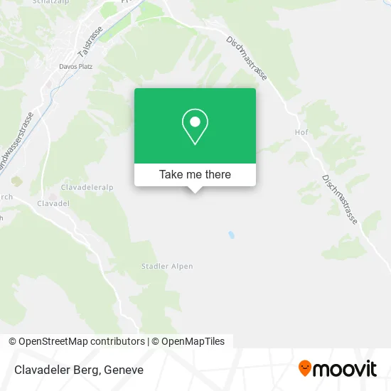 Clavadeler Berg map