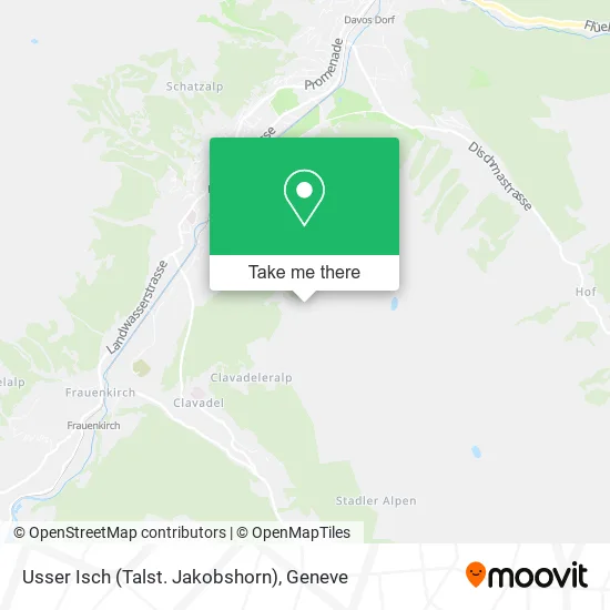 Usser Isch (Talst. Jakobshorn) map