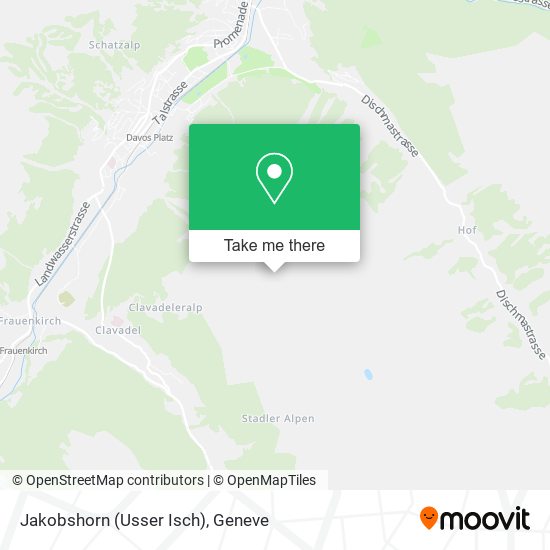 Jakobshorn (Usser Isch) map