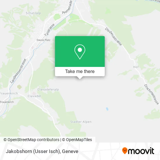 Jakobshorn (Usser Isch) map