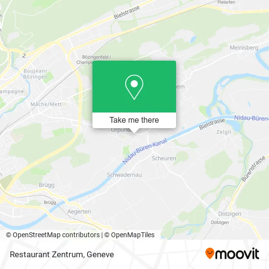 Restaurant Zentrum map
