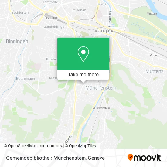 Gemeindebibliothek Münchenstein map