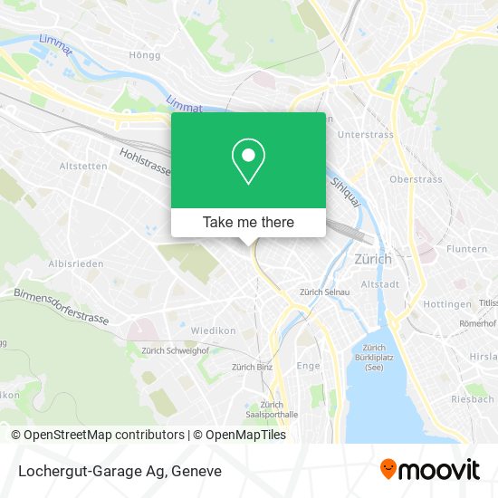 Lochergut-Garage Ag map