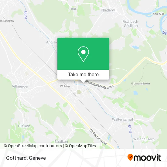 Gotthard map