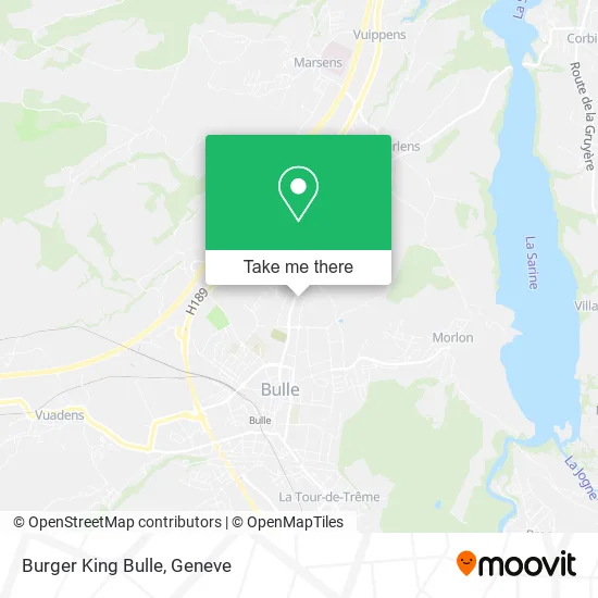 Burger King Bulle map