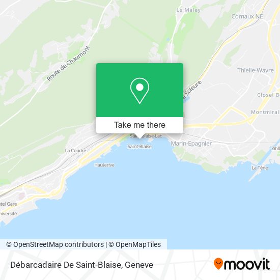 Débarcadaire De Saint-Blaise map