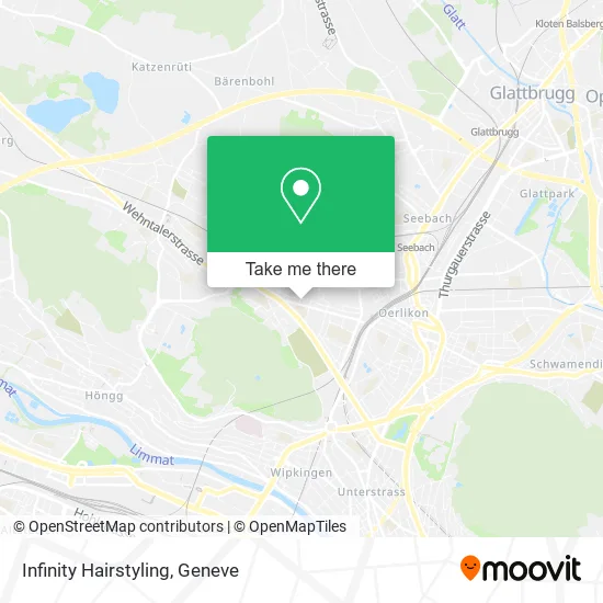 Infinity Hairstyling map
