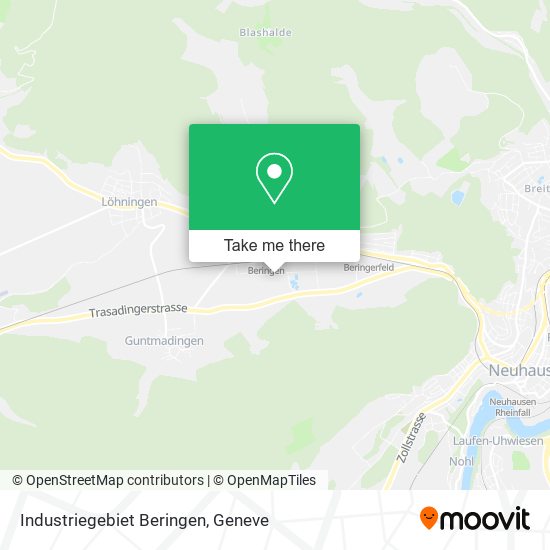 Industriegebiet Beringen map