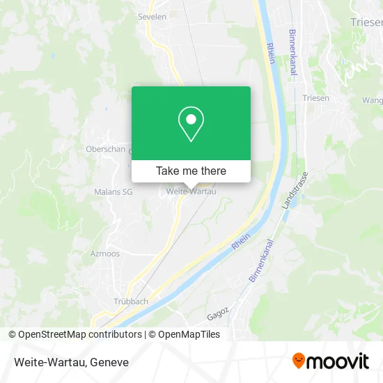 Weite-Wartau map