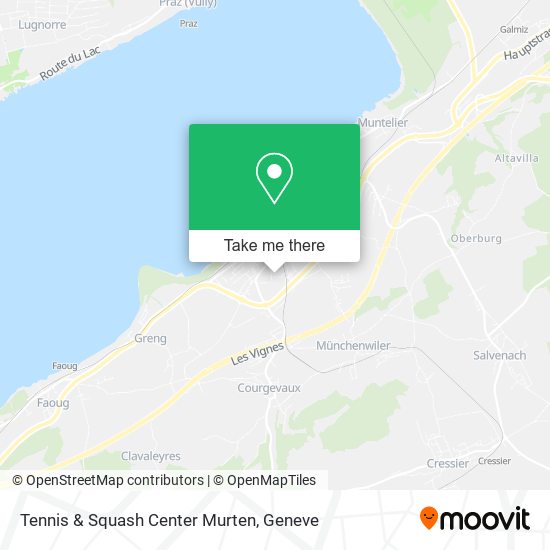 Tennis & Squash Center Murten map