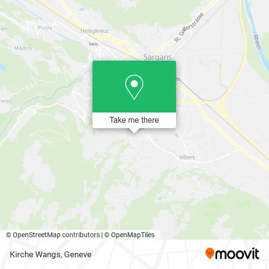 Kirche Wangs map