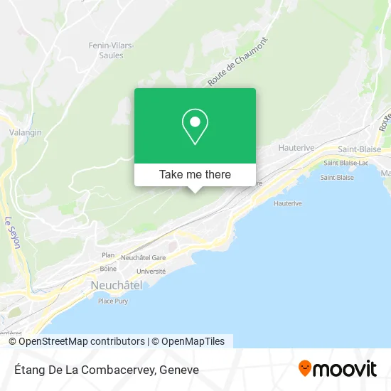 Étang De La Combacervey map
