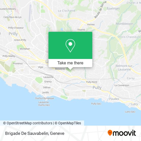 Brigade De Sauvabelin map