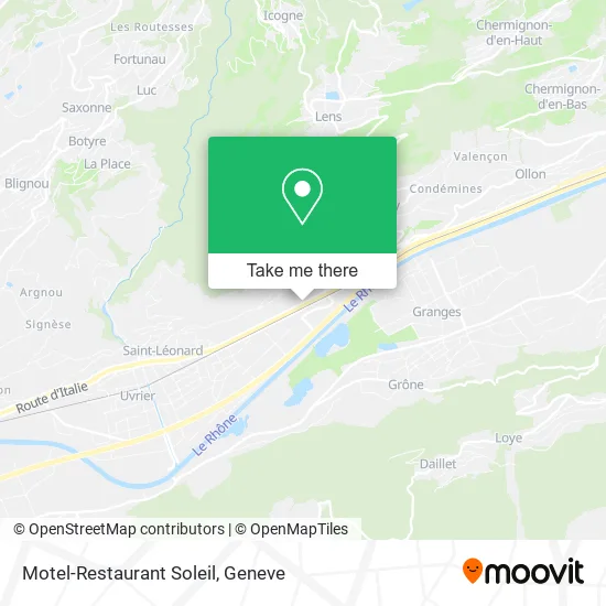 Motel-Restaurant Soleil map
