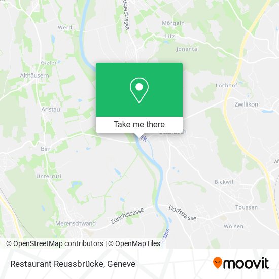 Restaurant Reussbrücke map