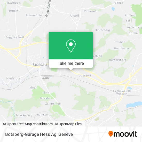 Botsberg-Garage Hess Ag map