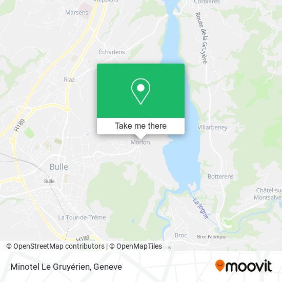Minotel Le Gruyérien map