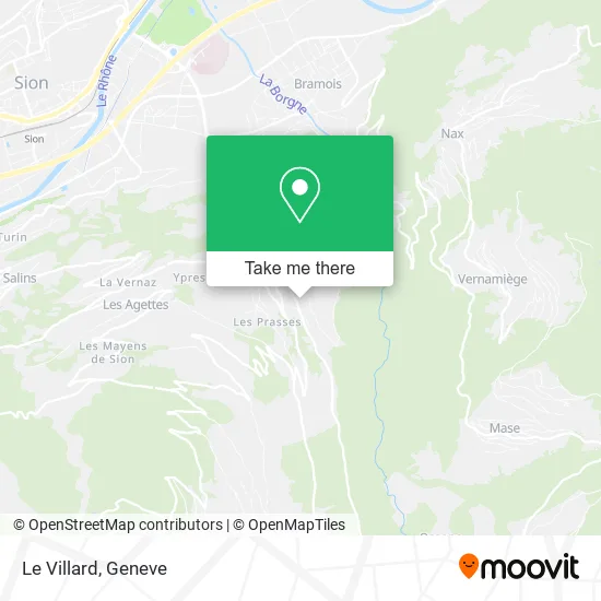 Le Villard map