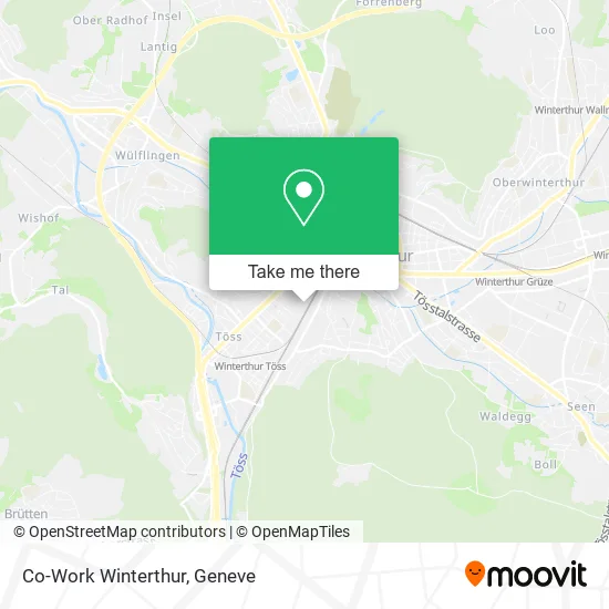 Co-Work Winterthur map