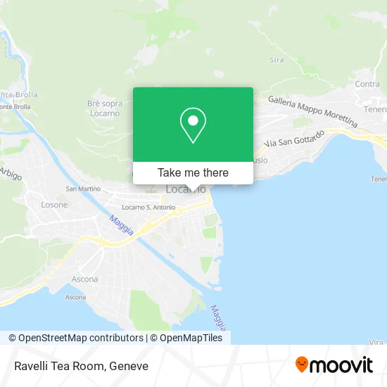 Ravelli Tea Room map