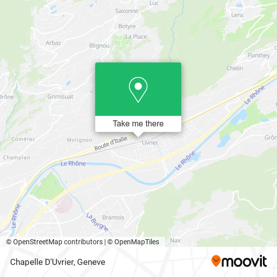 Chapelle D'Uvrier map