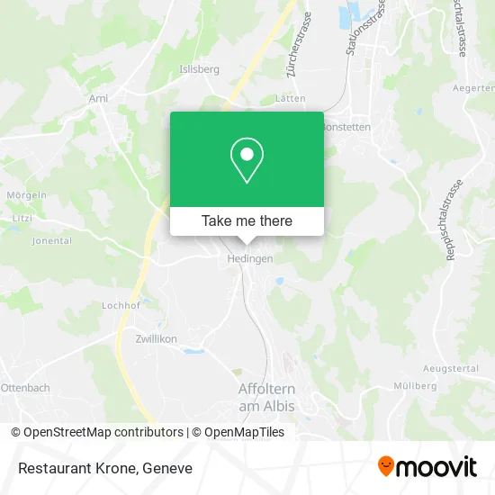 Restaurant Krone map